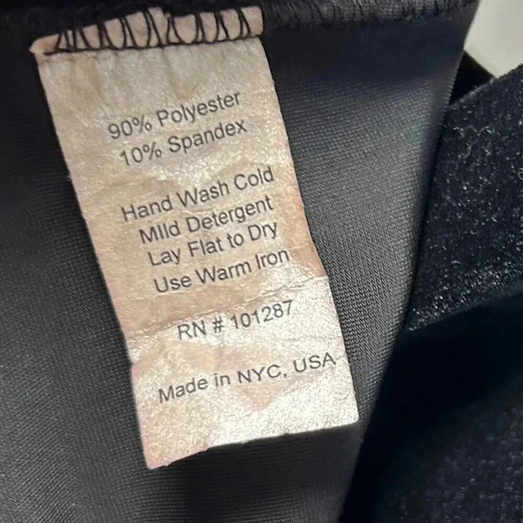 Velvet Like Spaghetti Strap Dress Size Medium Black Formal - Picture 6 of 8